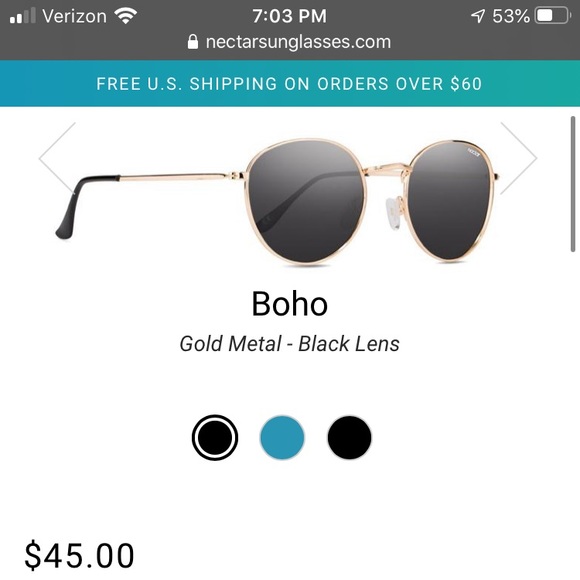 NIB Nectar Boho Sunglasses - Polarized - Picture 1 of 7